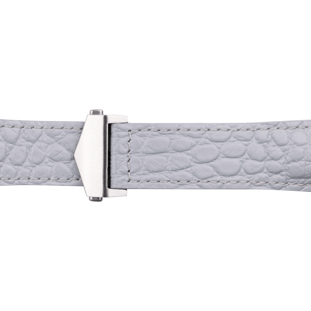 Alligator Embossed Leather | Grey