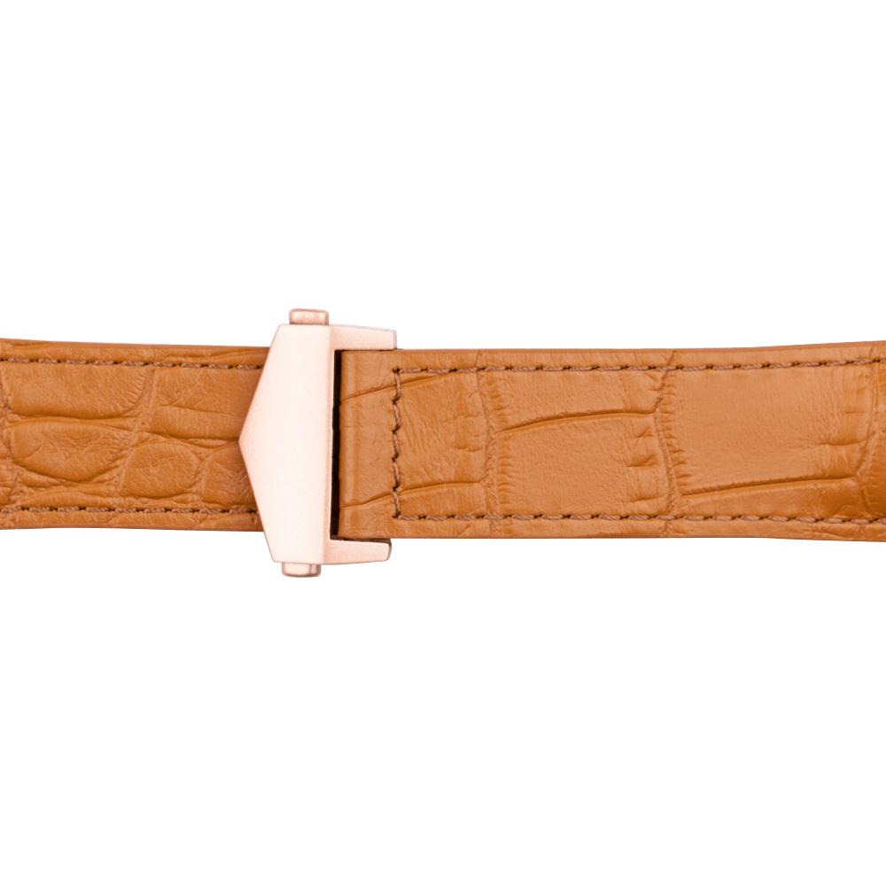 Alligator Embossed Leather | Tan