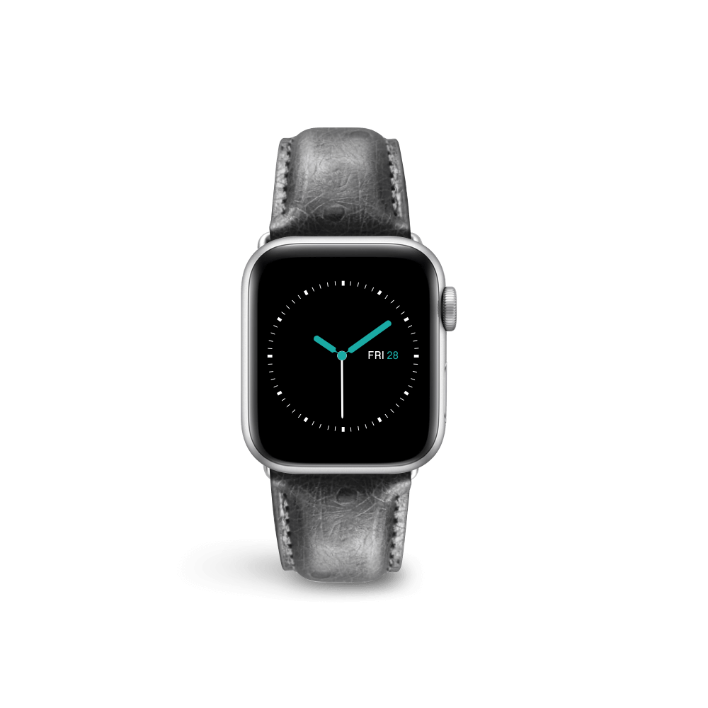 Ostrich Leather - Black - MINTAPPLE.