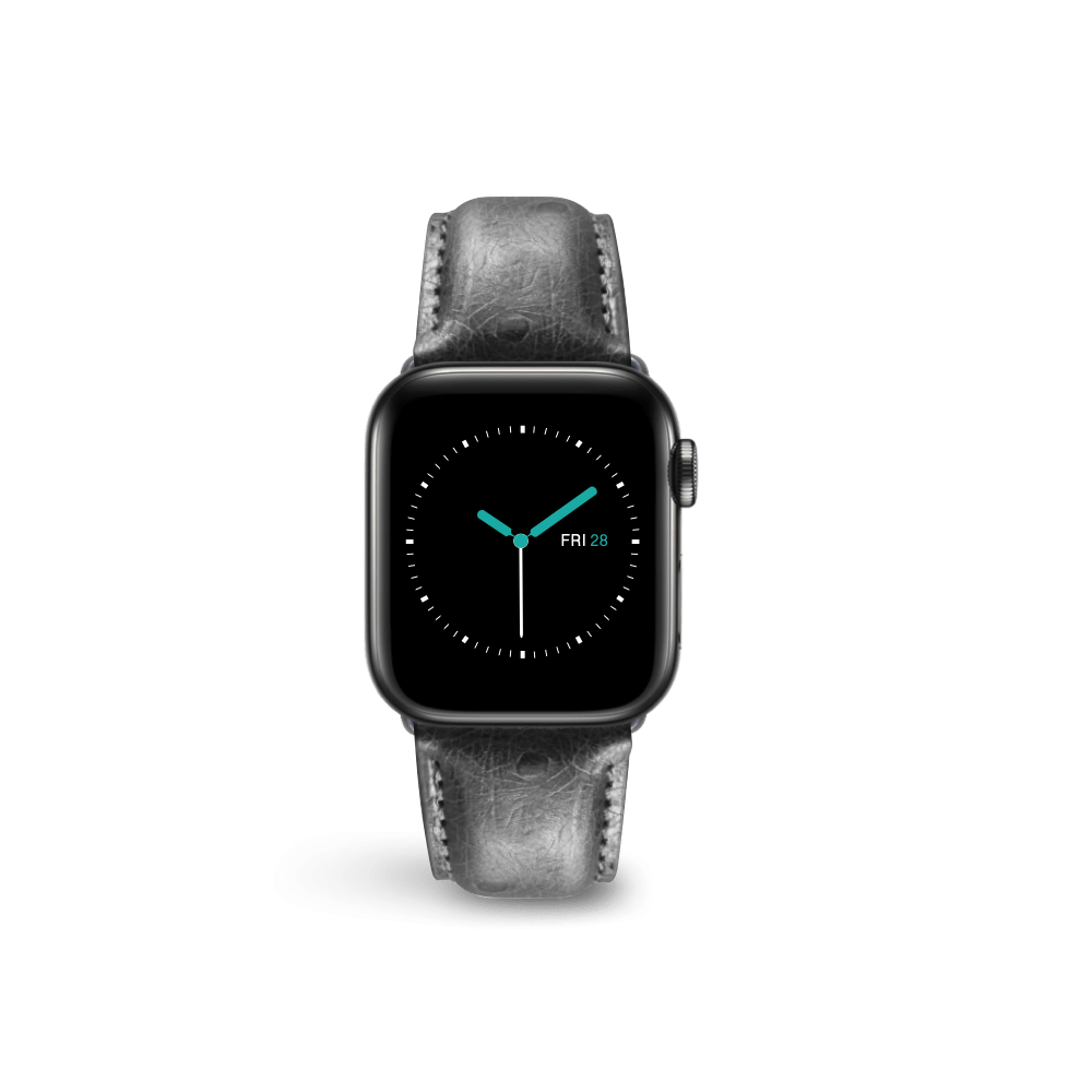 Ostrich Leather - Black - MINTAPPLE.
