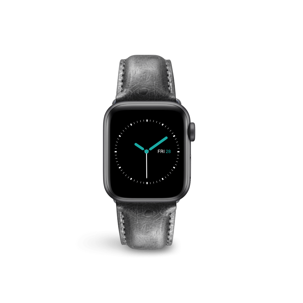 Ostrich Leather - Black - MINTAPPLE.