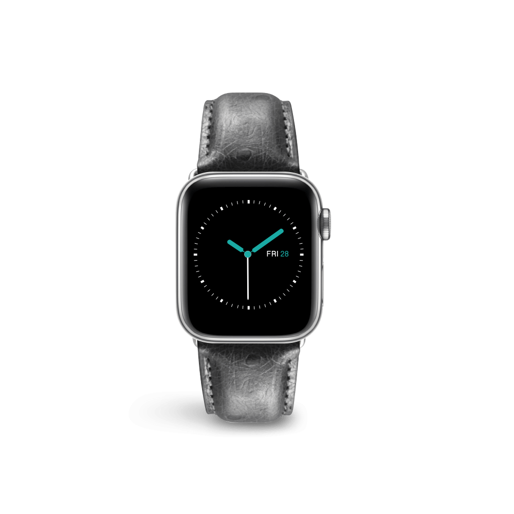 Ostrich Leather - Black - MINTAPPLE.