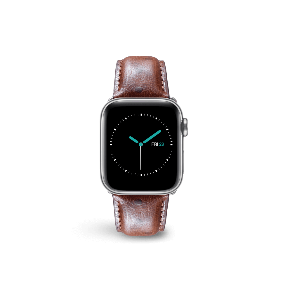 Ostrich Leather - Brown - MINTAPPLE.