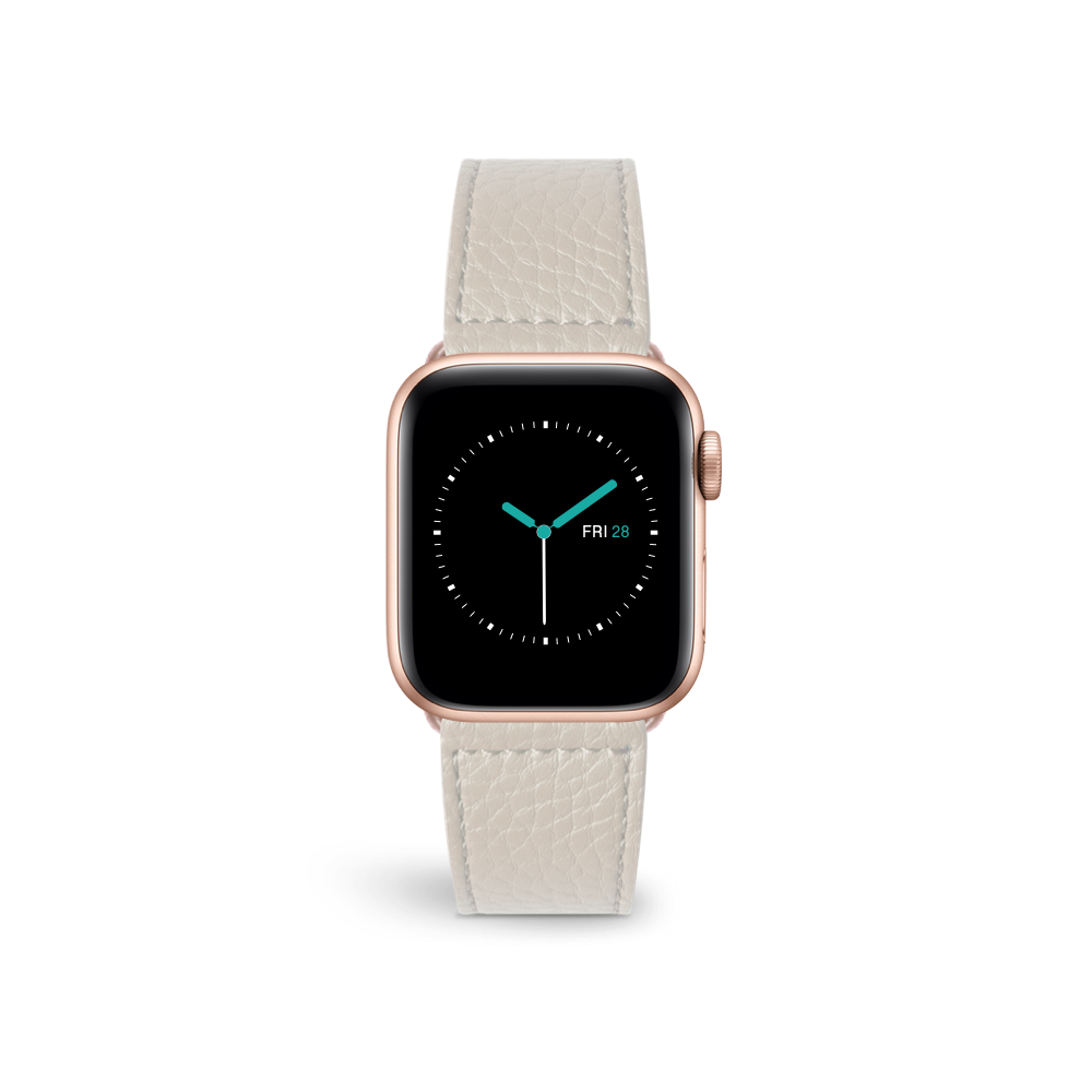 Leather Apple Watch Sport Strap | Rose White