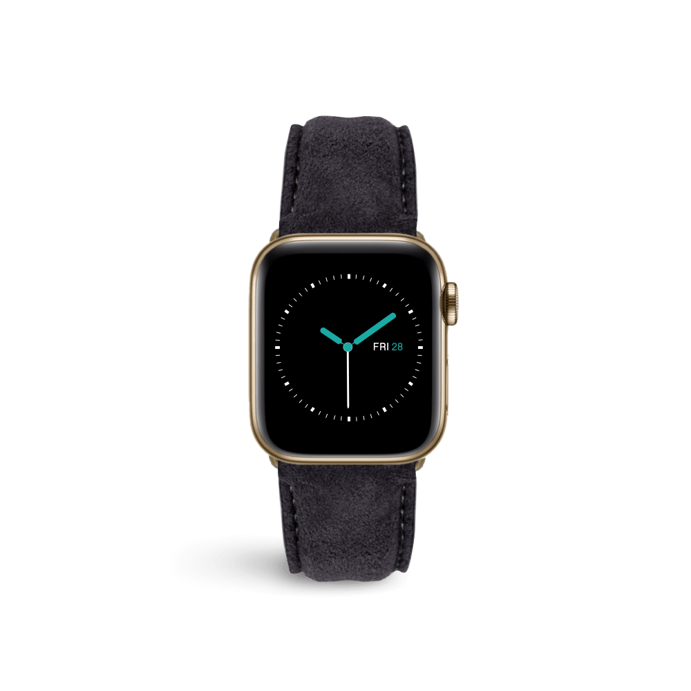 Suede Leather - Black - MINTAPPLE.