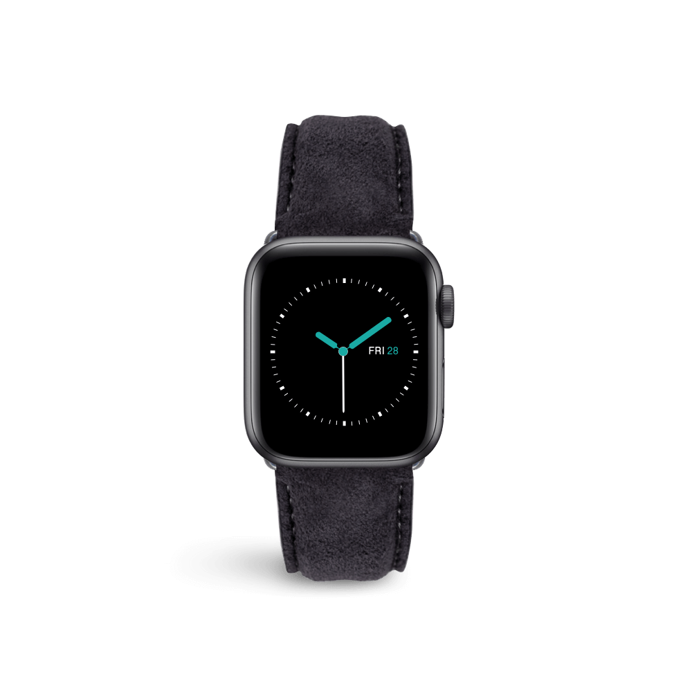 Suede Leather - Black - MINTAPPLE.