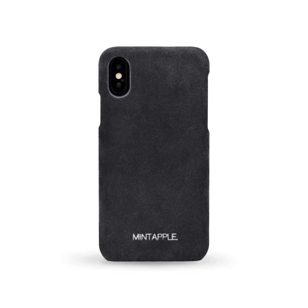 iPhone X / XS - Suede Leather Case - MINTAPPLE.