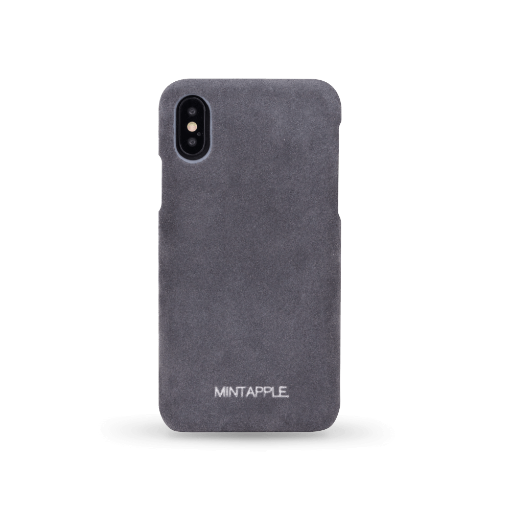 iPhone X / XS - Suede Leather Case - MINTAPPLE.