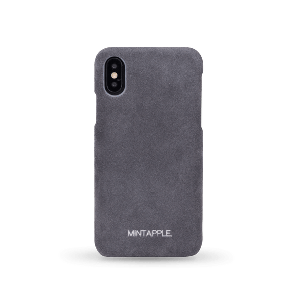 iPhone X / XS - Suede Leather Case - MINTAPPLE.