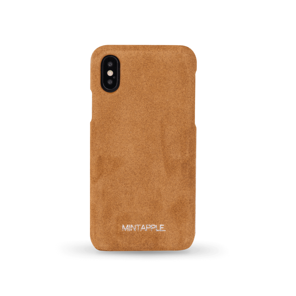 iPhone X / XS - Suede Leather Case - MINTAPPLE.
