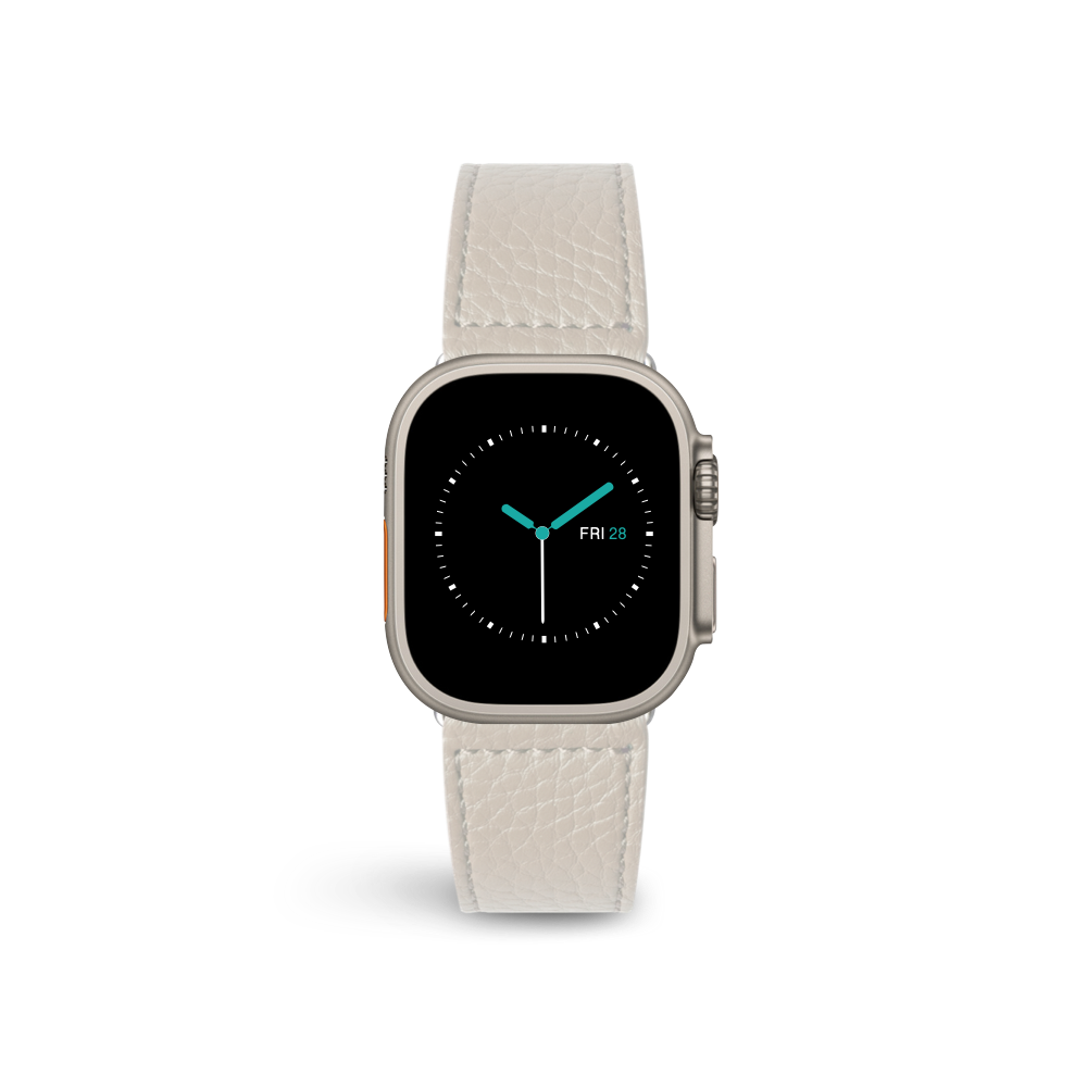Leather Apple Watch Sport Strap | Rose White