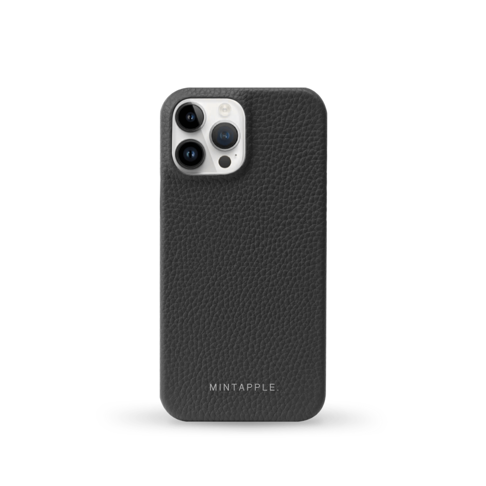 iPhone 15 Pro Max Case | Top Grain Leather | Black | MagSafe