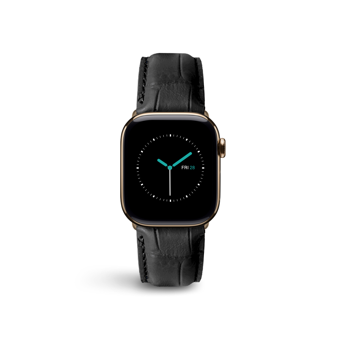 Alligator Embossed Leather | Black