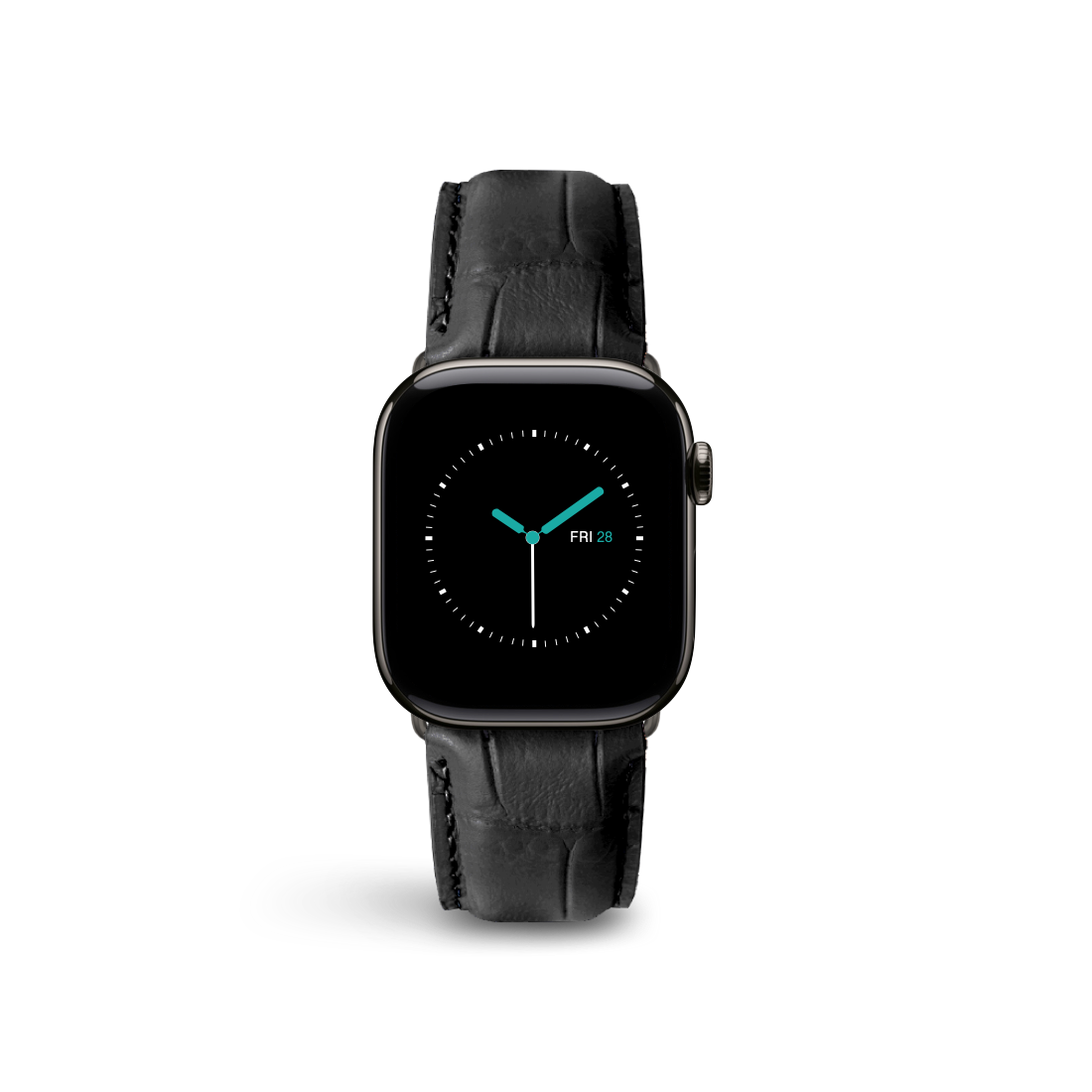 Alligator Embossed Leather | Black