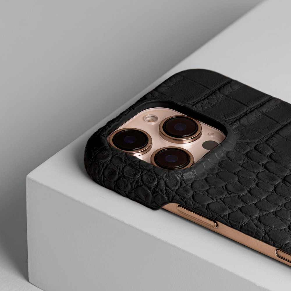 iPhone 16 Pro Max Case | Alligator Embossed Leather