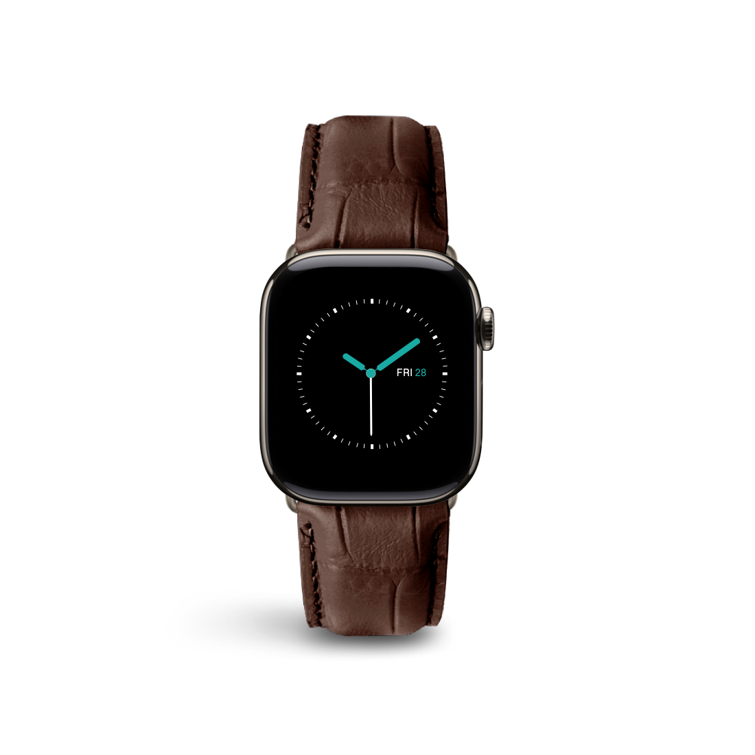 Alligator Embossed Leather | Brown
