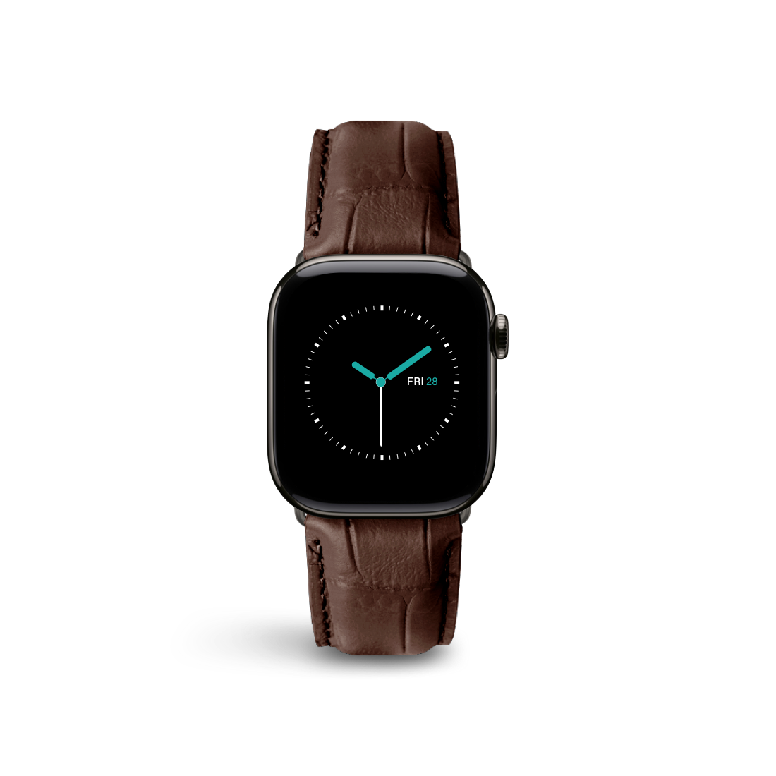 Alligator Embossed Leather | Brown