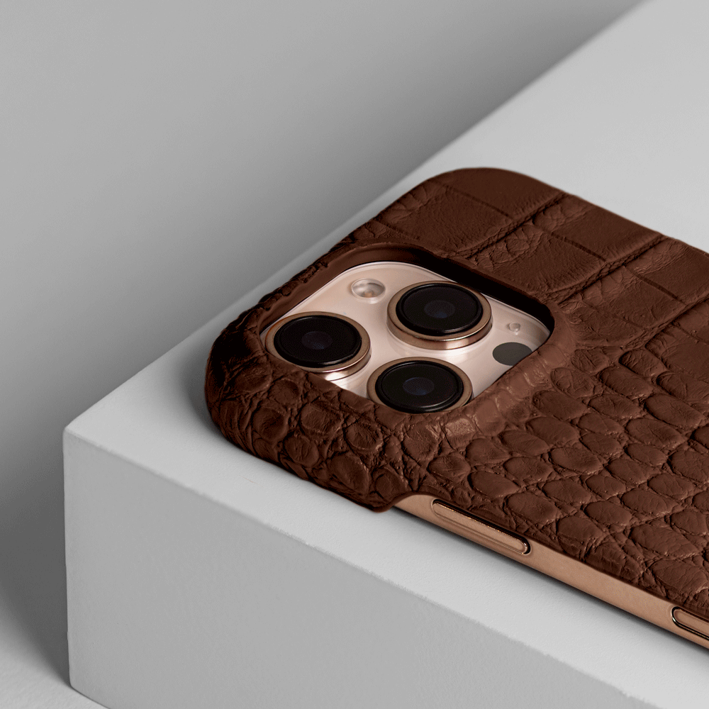 iPhone 16 Pro Max Case | Alligator Embossed Leather
