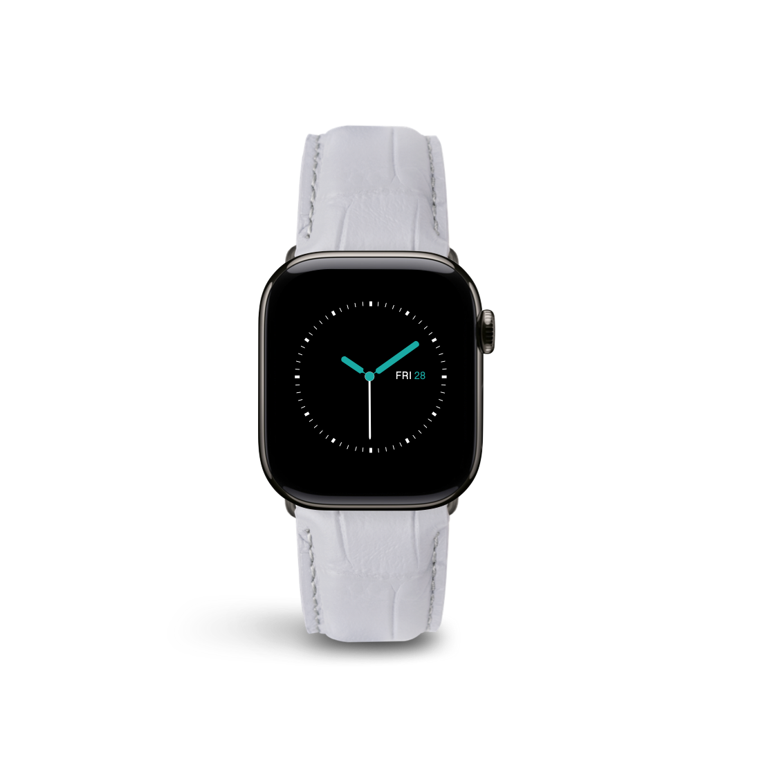 Alligator Embossed Leather | Grey