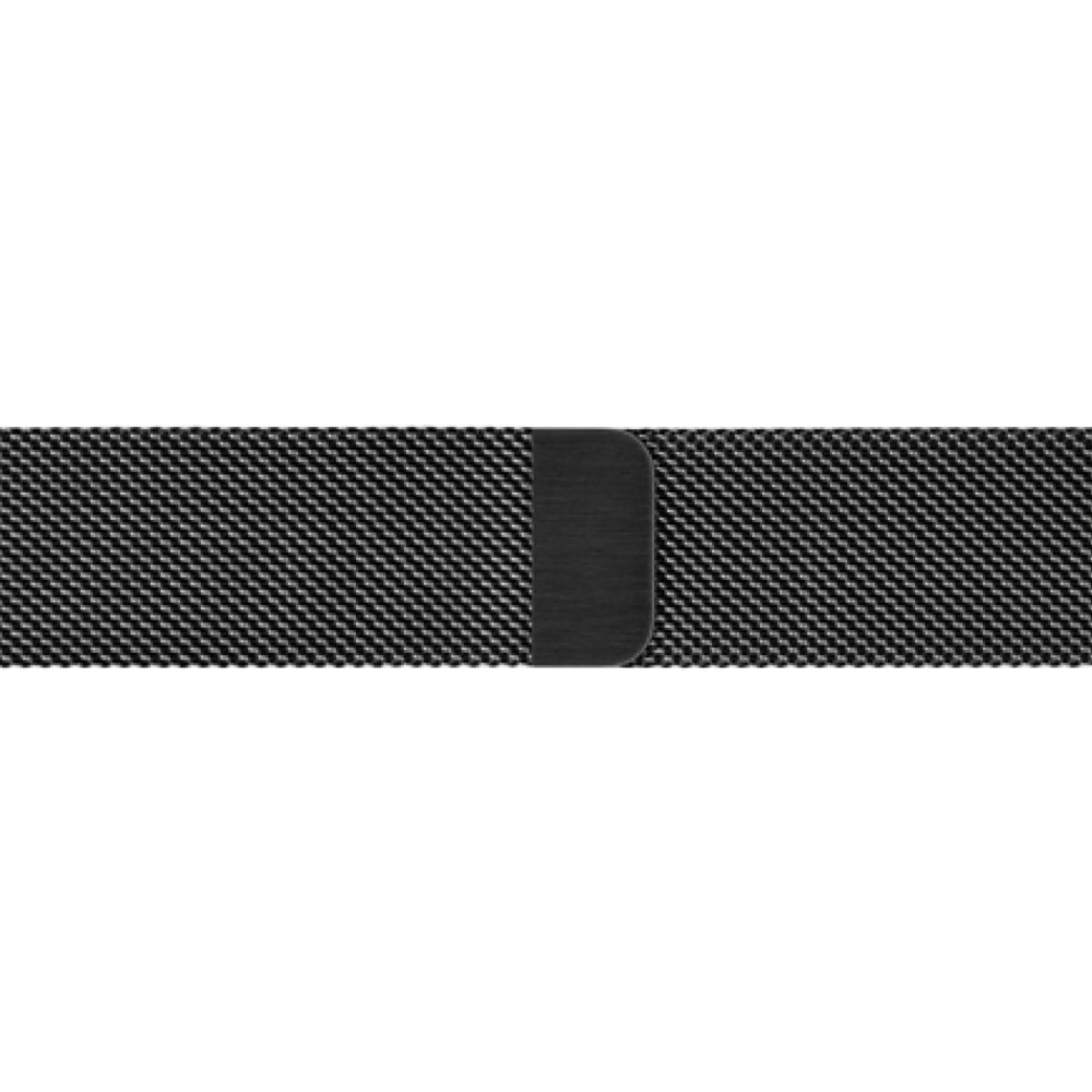 Milanese Loop Strap | Jet Black Aluminium