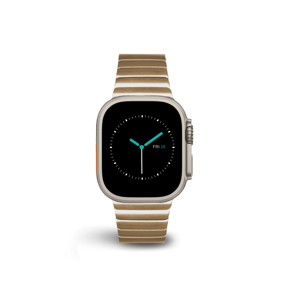 Link Bracelet Band Gold Titanium 38mm 40mm 41mm 42mm Apple Watch Series 11