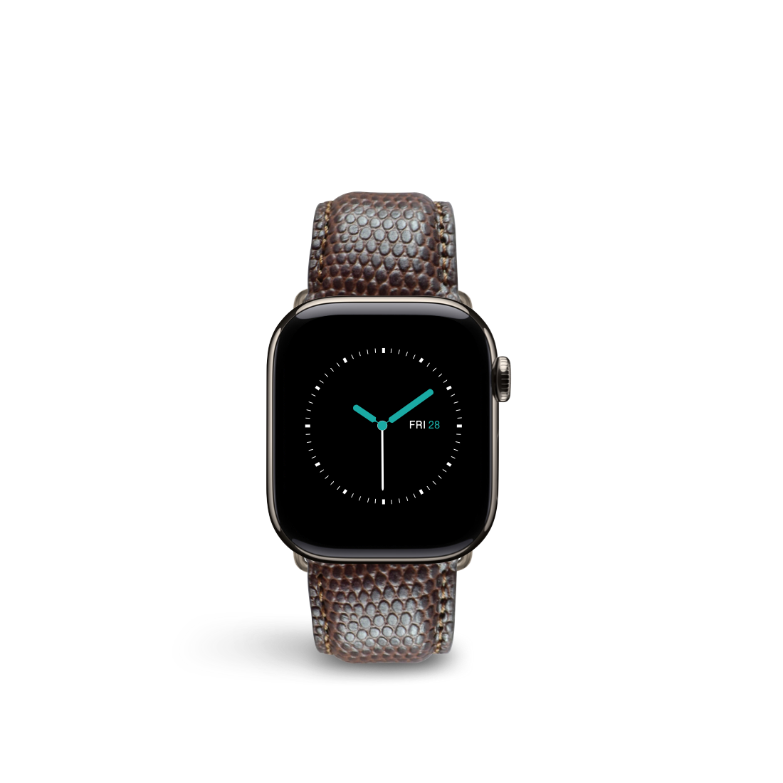 Lizard Embossed Leather | Coffee