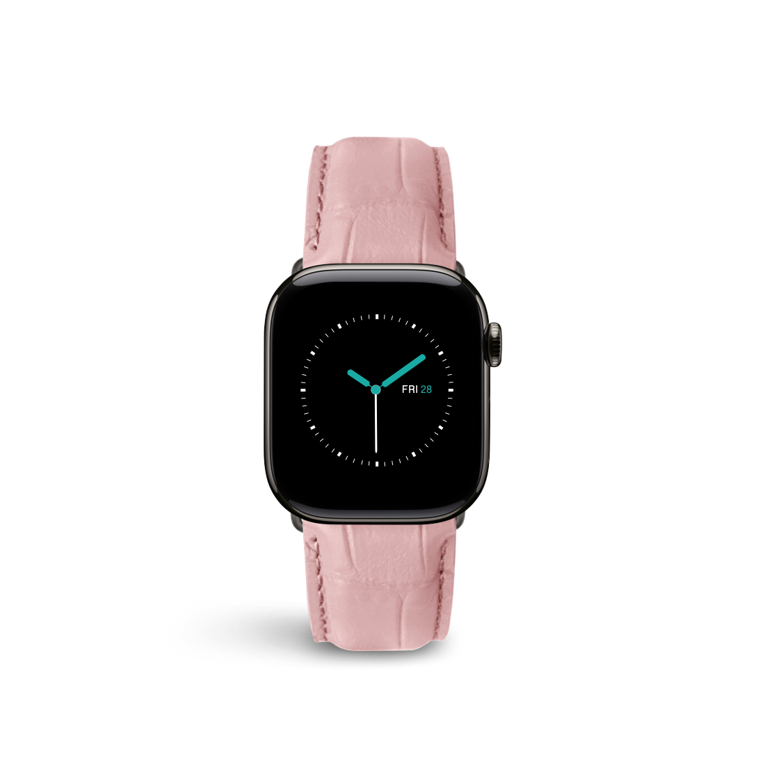 Alligator Embossed Leather | Ballet Pink