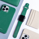 Leather Apple Watch Sport Strap | British Green