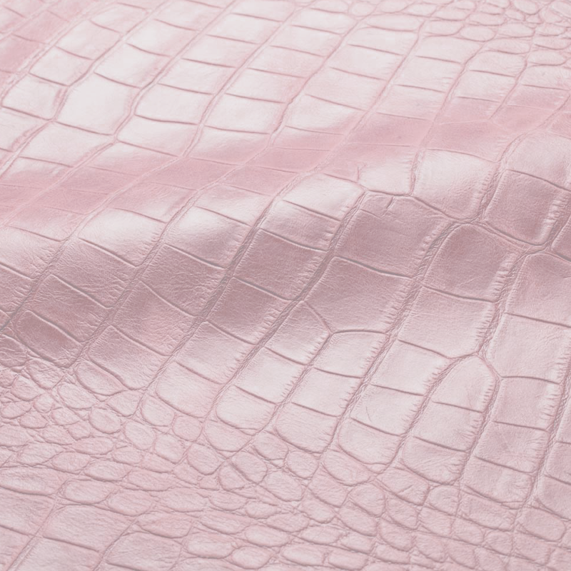 Alligator Embossed Leather | Ballet Pink