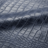 Alligator Embossed Leather | Blue - MINTAPPLE.