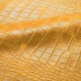 Alligator Embossed Leather | Tangerine - MINTAPPLE.