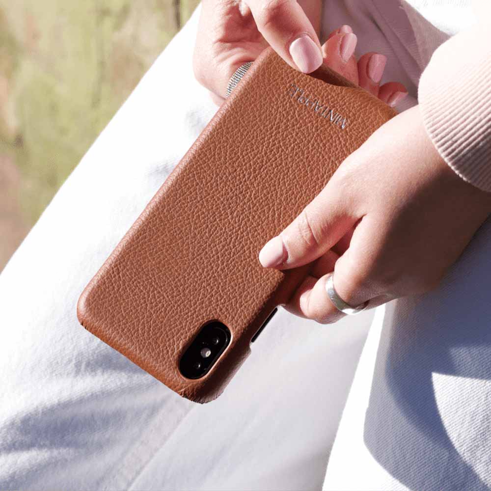 iPhone XS Max - Top Grain Leather Case - MINTAPPLE.