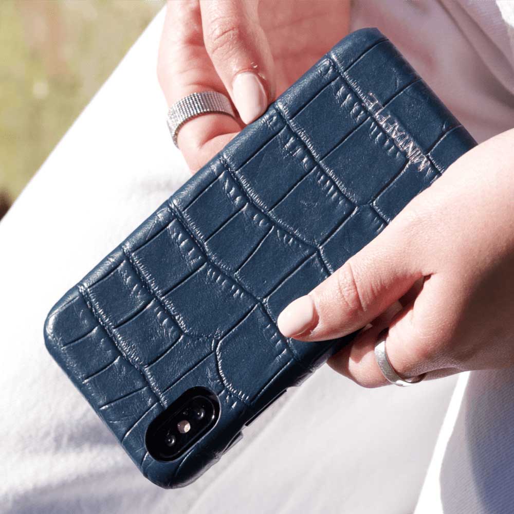 iPhone XR | Alligator Embossed Leather Case