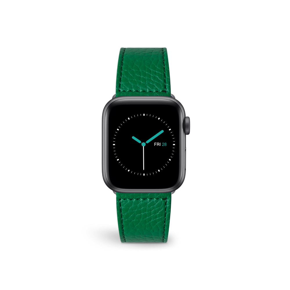 Leather Apple Watch Sport Strap British Green 42mm 44mm 45mm 46mm 49mm Rose Gold Aluminium Series 10 11 Small