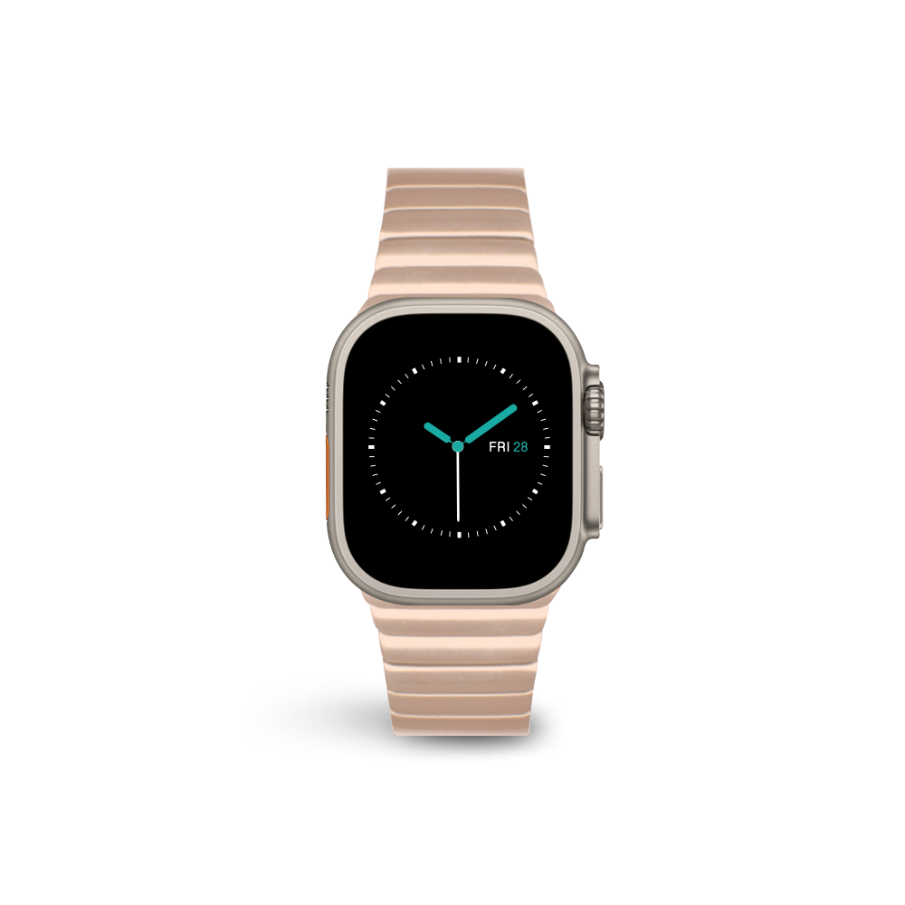 Apple Watch Strap Stainless Steel Link Bracelet Metal Link Bracelet Gold Aluminium Series 4 Apple Watch Series 8 Apple Watch Series 7 Apple Watch Series