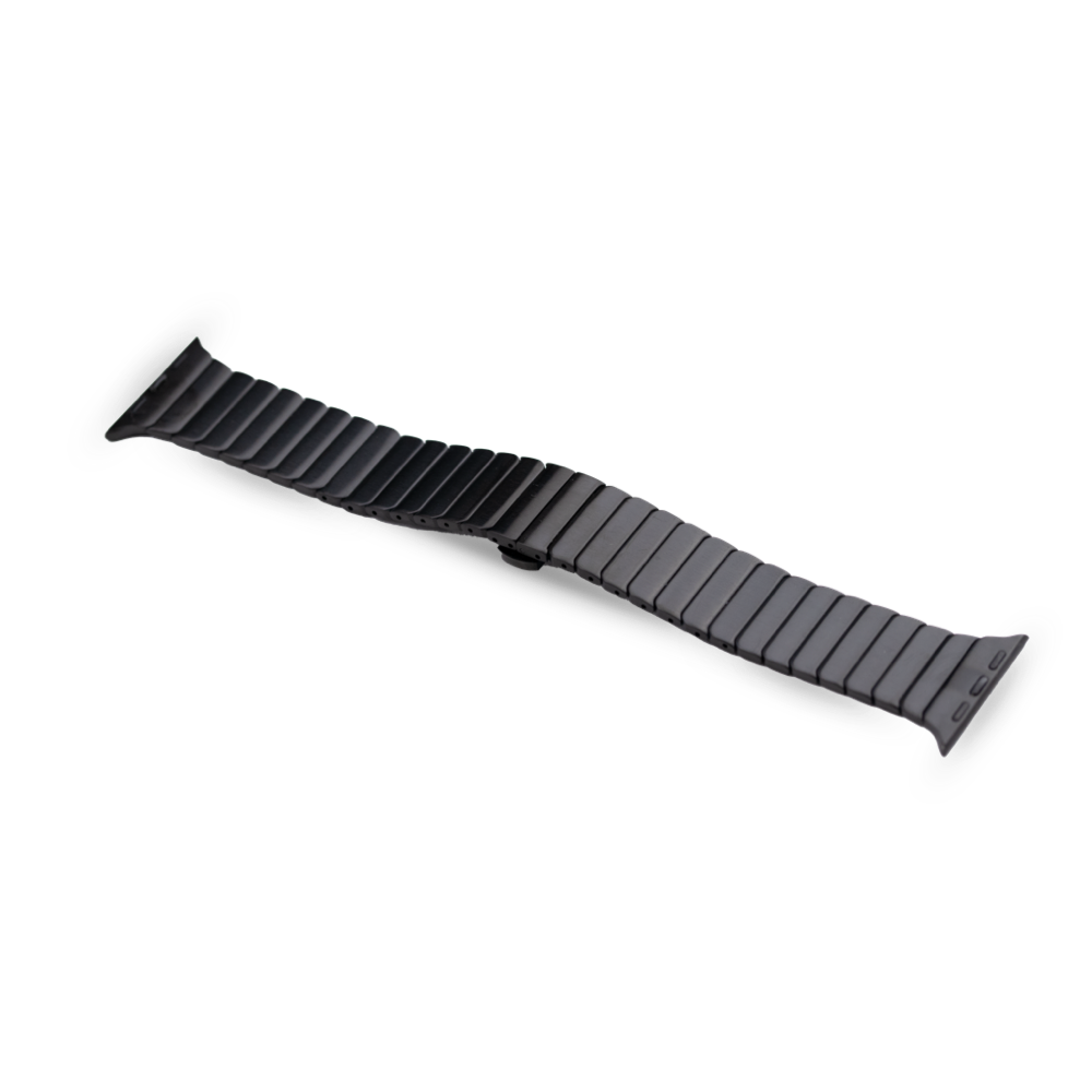 Link Bracelet Band Space Black Stainless Steel - Main Image