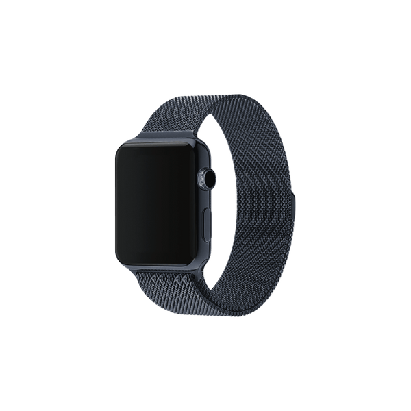 Space black stainless steel case with space black milanese loop hotsell
