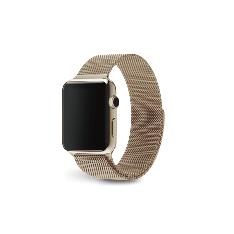 Milanese Loop Magnetic Strap - Gold Aluminium - MINTAPPLE.