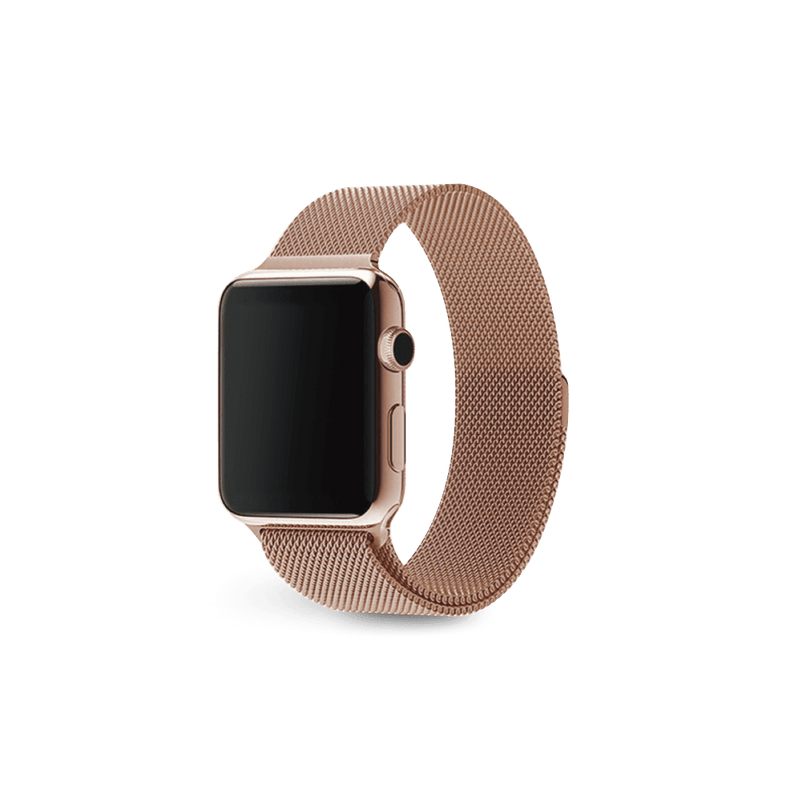 Milanese Loop Magnetic Strap - Gold Aluminium Series 3 - MINTAPPLE.