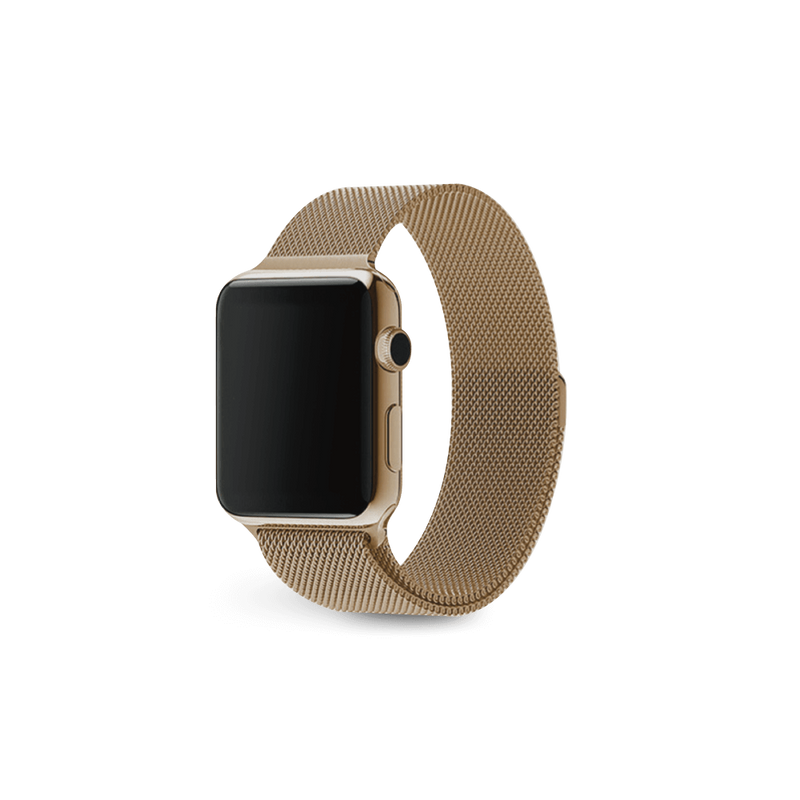 Apple watch band gold stainless steel hotsell