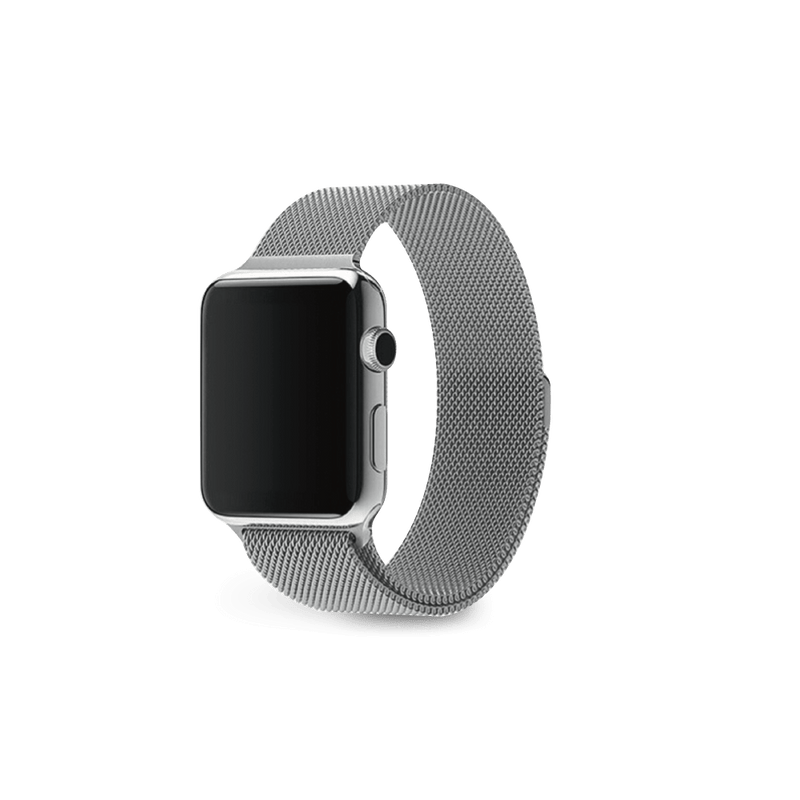 Milanese Loop Magnetic Strap - Silver Stainless Steel - MINTAPPLE.