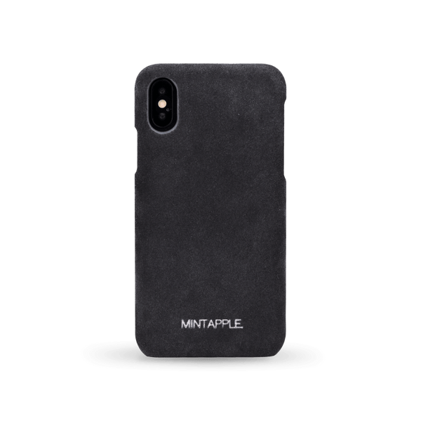 iPhone XS Max - Suede Leather Case - MINTAPPLE.