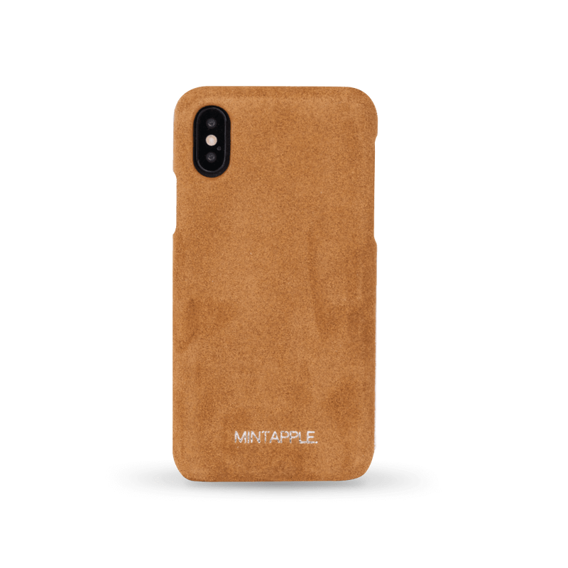 iPhone X / XS - Suede Leather Case - MINTAPPLE.